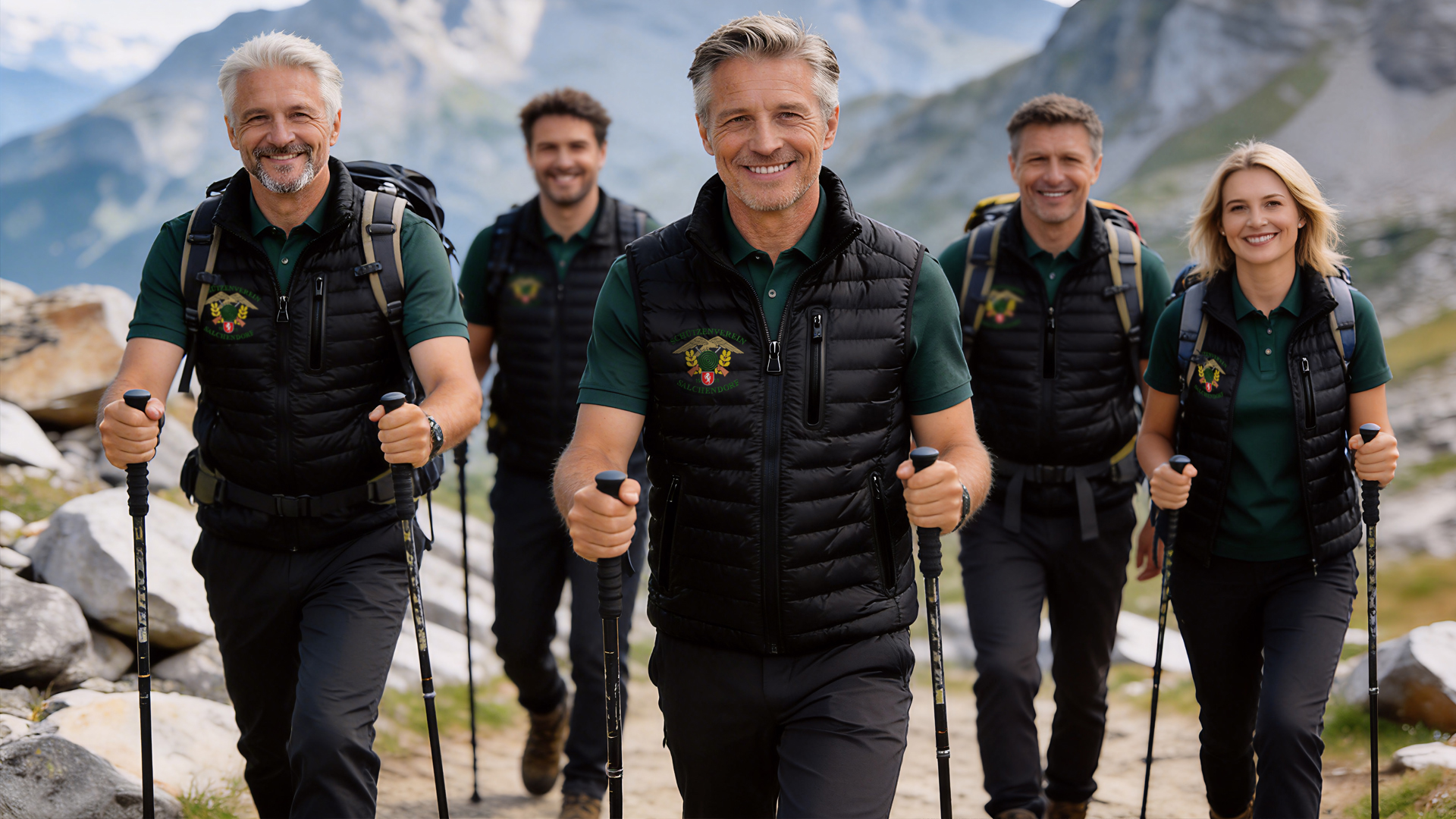 Bestickte Poloshirts als Vereinsbekleidung &ndash; Symbolbild, mit KI erstellt