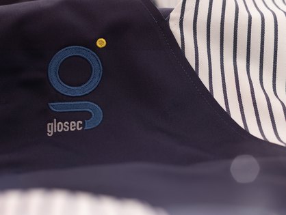 Arbeitshemd mit mehrfarbiger Logostickerei für glosec